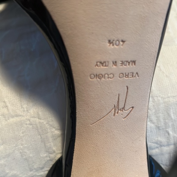 Guiseppe Zanotti Patent Leather “Sophie” Slingback Sandals - Picture 8 of 8